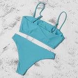 ZTVitality Solid Sexy Bikinis Push Up Bikini 2026 New Arrival Straps Padded Bra Mid Waist Swimsuit Solid Swimwear Women Biquini