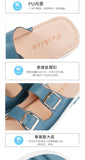 2021New Women Sandals Wedges Sandals Ladies Open Toe Round Toe Buckle Black Yellow White Platform Sandals Shoes