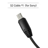 Pixel 30cm Shutter Release Remote Control Connecting DC0 DC2 N3 E3 S1 S2 Cable For Canon Nikon Sony Camera TW-283 T9