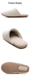Japanese Style Mute Slippers Women Men Home Cotton Slipper Breathable Fabric Couple Spring Summer Shoes Suede Sole Ladies Slides