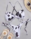 Sexy Ruffle Frilled Micro Thong Bikini 2025 Women Swimwear Female Swimsuit Two-pieces Bikini set String Bather Bathing Suit Swim