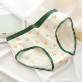 Cotton Panties Women Panties Green Print Briefs Low Waist Underwear Female Underpants Lingerie Cartoon Panty M-XL
