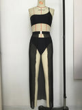 New One shoulder Bikini 2025 Female Swimsuit Women Swimwear Three-pieces Bikini set Mesh Long Skirt Beach wear Bathing Suit Swim