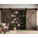 J Strap Heavy Duty Sliding Barn Door Hardware Kit