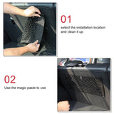 1Pc Car Back Rear Mesh Trunk Seat Elastic String Net  Universal Storage Bag Pocket Cage Auto Organizer Seat Back Bag