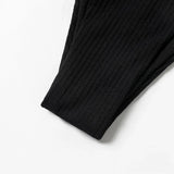 ZTVitality Black Sexy Women Swimsuit 2022 New Arrival Padded Bra Ribbed High Cut Bikini Beachwear Swimwear Brazilian Biquini S-L
