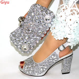 Doershow Women Shoes and Bags To Match Set Italy Party Pumps Italian Matching Shoe and Bag Set for Party shoes! 1-2