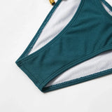 ZTVitality Solid Plaid Sexy Bikini 2026 Hot Sale Padded Bra Removable Straps Bandage Swimsuit Beach Wear Swimwear Women Biquini