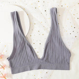 Seamless Tube Top Push-up Bras for Women Deep V Neck Underwear Low Back Brassiere Unlined Sexy Lingerie Crop Top Women Bralette