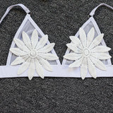 3D Flower Wrinkled Crinkled Bikini 2026 Women Bikinis Female Brazilian Swimwear Two pieces Swimsuit Bikini Set Bathing Suit Swim