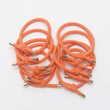 10PCS Women Elastic Hair Rubber Bands High Quality Girls Hair Bands Hair Scrunchies Gold Plated  Hair Accessories Hair Gum/Tie