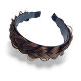 HIGHLIGHTED BROWN 4/30 LOOSE BRAID HARD HEADBAND