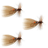 3 Pack Hornberg Special Streamer or Dry Fly - Hook Size 6