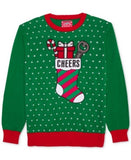 Hybrid Mens Bottle Holder Applique Pullover Sweater