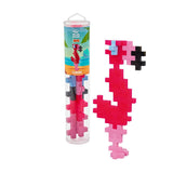Plus Plus Big Flamingo Construction Toy - 15 Large Pieces, BPA-Free, Machine Washable for Kids Aged 1-6