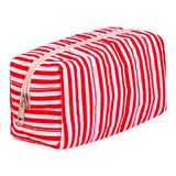 Eklips Striped Quilted Makeup Bag for Travel & Storage