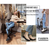 Women's Chelsea Ankle Boots – Leather Platform Lug Sole