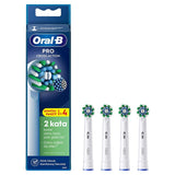 Oral-B Electric Toothbrush Replacement Heads Cross Action X-Filament 4-Pack - Compatible Oral-B Toothbrush Heads for Deep Cleaning