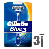 Gillette Blue3 Disposable Razor for Men - Smooth Shave, Comfortgel Technology, 3 Chrome-Coated Blades