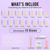 Mirror Glaze Almond Nails - Press On Nails | Long Lasting & Reusable