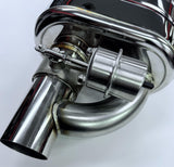 SPDZ1 Universal Valved Performance Muffler Kit – High-Flow 2.5" Valve-Controlled Exhaust System (Quiet & Loud Modes)