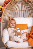Burnt Orange Plaid 2pc Bamboo Pajamas