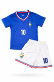 Kylian Mbappe Kids France Soccer Jersey Set Football Youth & Toddler Sizes