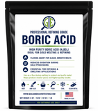 JSP & GTE Boric Acid Powder 8oz or 1lb Bag – 99.9% Pure Anhydrous H3BO3 for Gold Refining, Jewelry Casting, and Industrial Use