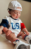 USA Colorblock T-Shirt Romper