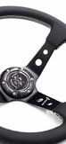 SPDZ1 White Lined Steering Wheel