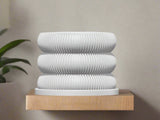 Ribbed Bubble Plant Pot With Drainage and Saucer