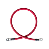8 Gauge (AWG) Black and Red Pure Copper Battery Cable Wire with Lug Connector Ring Terminals