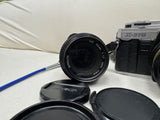 Minolta X-370 Film Camera + Lenses, Polarizer, Carry Case