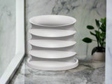 Rippled Plant Pot with Drainage – Modern Organic Indoor Planter with Saucer, 3D Printed Wavy Pot for Houseplants - BRIM
