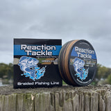 Reaction Tackle Braided Fishing Line - Green Camo