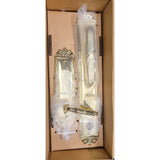 Emtek Imperial Tubular Entry Handleset with Rope and Reed Lever, LH