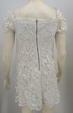 Lush Women Dress Lace Slash Neck Backless Sexy Elegant Shoulder,Medium