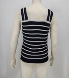 LOFT Women’s Black & White Striped Lightweight Sweater Top Size Medium