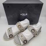ATELJE (Atelje)New York Women's Sandals, Size 6.5/Grey
