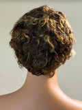 Caramel Swirl Curls Lace Front – Highlighted Curly Pixie