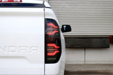AlphaRex 14-21 Toyota Tundra LUXX-Series LED Tail Lights Black-Red