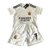 Vini Jr Kids Soccer Jersey Real Madrid Youth and Toddler Sizes