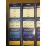 Colpure 3 packs Refrigerator Water Filter, 3PCS, Blue, 23