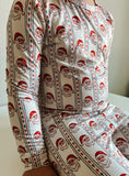 Vintage Santa Bamboo Christmas Pajamas - 2pc Set