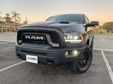 AlphaRex 09-18 Ram Truck LUXX-Series (5th Gen 2500 Style) LED Projector Headlights Alpha-Black