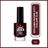 Golden Rose City Color Nail Lacquer Shade 51 Glossy Polish
