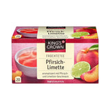 Kings Crown Peach & Key Lime Herbal Tea Refreshing Blend 20 Bags