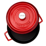 LAVA Cast Iron Cookware - 28cm Enamel Coated Round Cookware for Durable Cooking