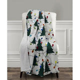 The Mountain Home Collection Led Holiday Printed Throw, 50 x 60