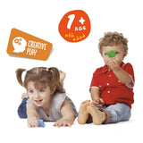 Carioca Teddy Baby Crayons for Toddlers - 6 Non-Toxic Wax Crayons for Kids Aged 1+ Year